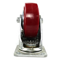 5 -Zoll -Hochleistungsplatte Jujube Red Stumm PVC mit Bremse mit Bremse